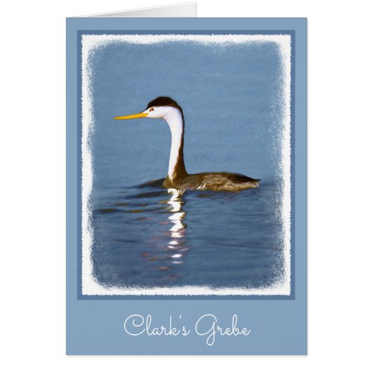 Clark's Grebe Painting - Original Bird Art (Vorne)