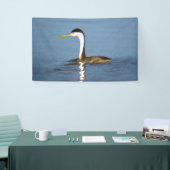 Clark's Grebe Painting - Original Bird Art Banner (Messeveranstaltung)