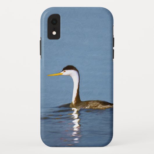 Clark's Grebe Painting - Original Bird Art Case-Mate iPhone Hülle (Rückseite)