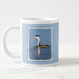 Clark's Grebe Painting - Original Bird Art Jumbo-Tasse