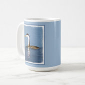 Clark's Grebe Painting - Original Bird Art Kaffeetasse (Vorderseite Links)