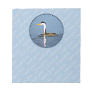 Clark's Grebe Painting - Original Bird Art Notizblock