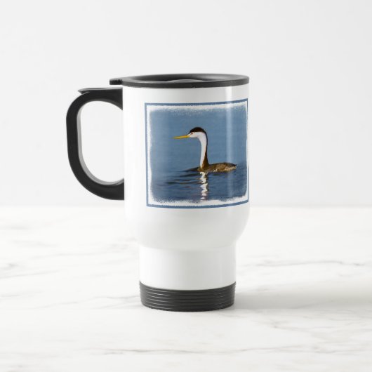 Clark's Grebe Painting - Original Bird Art Reisebecher (Links)