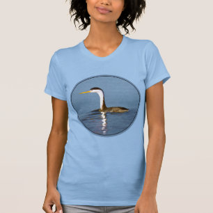 Clark's Grebe Painting - Original Bird Art T-Shirt