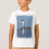 Clark's Grebe Painting - Original Bird Art T-Shirt (Vorderseite)