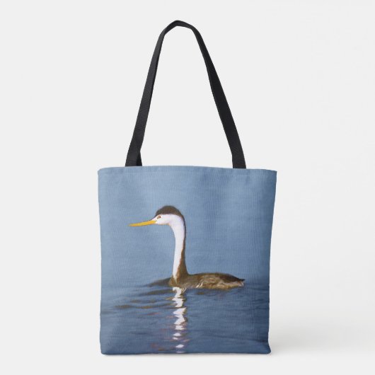 Clark's Grebe Painting - Original Bird Art Tasche (Rückseite)