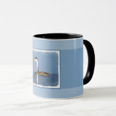 Clark's Grebe Painting - Original Bird Art Tasse (VorderseiteRechts)