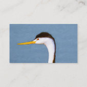 Clark's Grebe Painting - Original Bird Art Visitenkarte (Rückseite)
