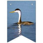 Clark's Grebe Painting - Original Bird Art Wimpelkette (Zweite Fahne)
