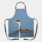 Clark's Grebe Painting - Original Wild Bird Art Schürze (Vorderseite)