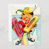 Clarks Kaugummis elf der 40er Jahre Postkarte (Vorne/Hinten)