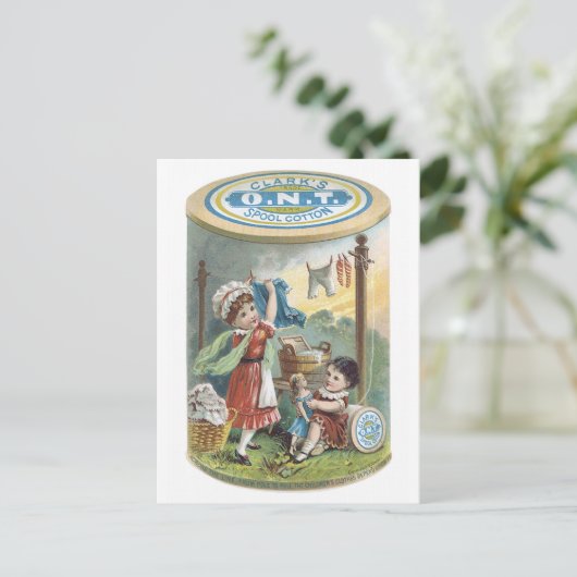 Clarks ONT Spool Cotton Postkarte (Stehend Vorderseite)