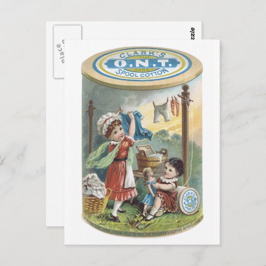Clarks ONT Spool Cotton Postkarte (Vorne/Hinten)