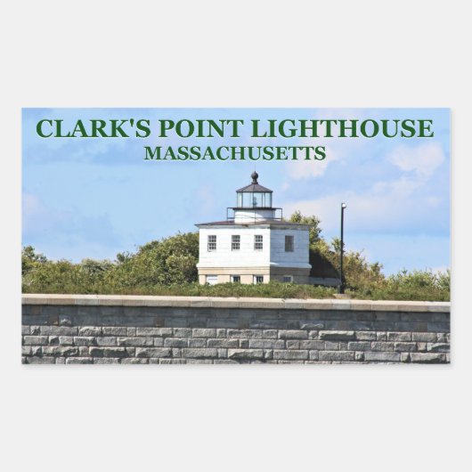 Clark's Point Leuchtturm, Massachusetts Stickers (Vorderseite)