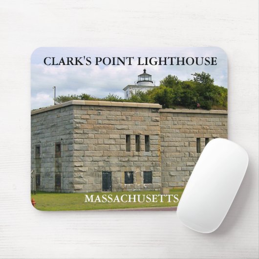 Clark's Point Lighthouse, Massachusetts Mousepad (Mit Mouse)