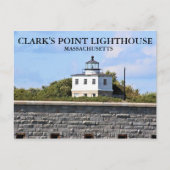 Clark's Point Lighthouse, Massachusetts Postkarte (Vorderseite)