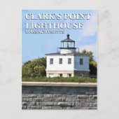 Clark's Point Lighthouse, Massachusetts Postkarte (Vorderseite)