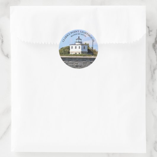 Clarks Point Lighthouse Massachusetts Stickers (Tasche)