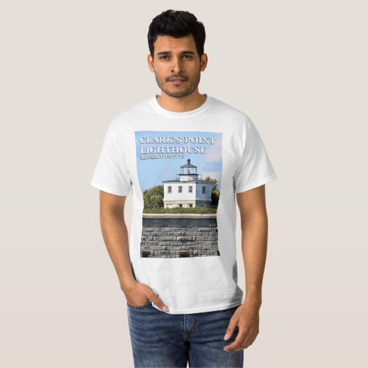 Clark's Point Lighthouse, Massachusetts T - Shirt (Vorne ganz)