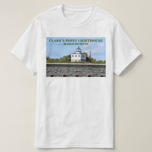 Clark's Point Lighthouse, Massachusetts T - Shirt (Design vorne)