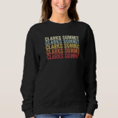 Clarks Summit Pennsylvania Clarks Summit PA Retro Sweatshirt (Vorderseite)