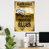 Clarksdale Mississippi Blues Poster (Heimbüro)