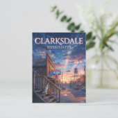 Clarksdale Mississippi Postkarte (Stehend Vorderseite)