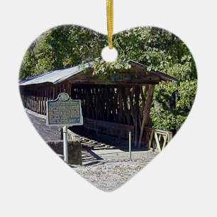 Clarkson Covered Bridge Alabama Keramik Ornament