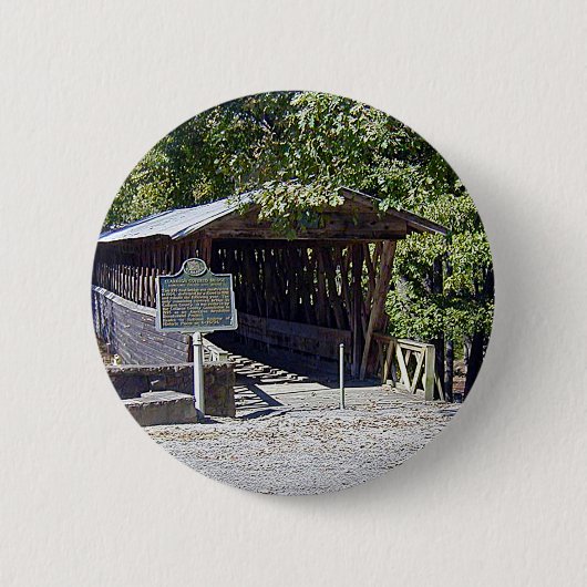 Clarkson Covered Brücke Alabama Button (Vorderseite)