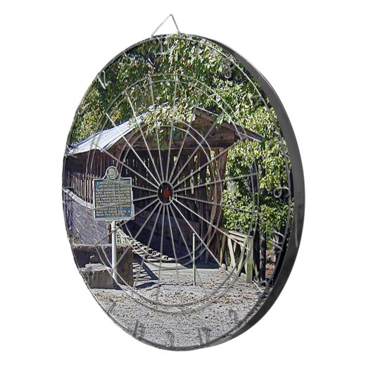 Clarkson Covered Brücke Alabama Dartscheibe (Vorderseite rechts)