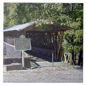 Clarkson Covered Brücke Alabama Fliese (Vorderseite)