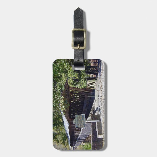 Clarkson Covered Brücke Alabama Gepäckanhänger (Vorderseite vertikal)