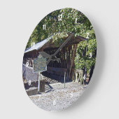 Clarkson Covered Brücke Alabama Große Wanduhr (Winkel)