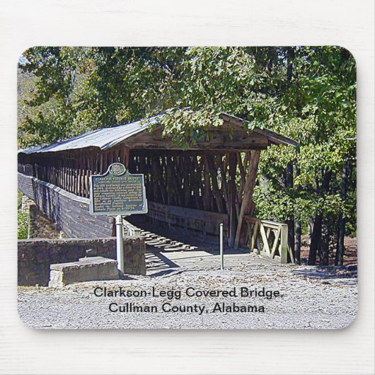 Clarkson Covered Brücke Alabama Mousepad (Vorne)