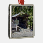 Clarkson Covered Brücke Alabama Ornament Aus Metall (Rechts)