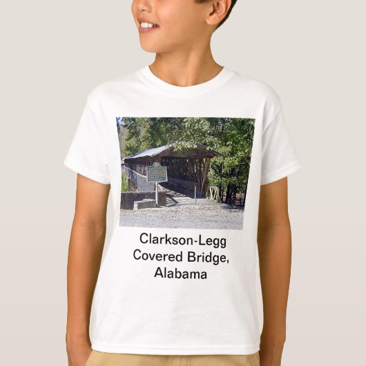 Clarkson Covered Brücke Alabama T-Shirt (Vorderseite)
