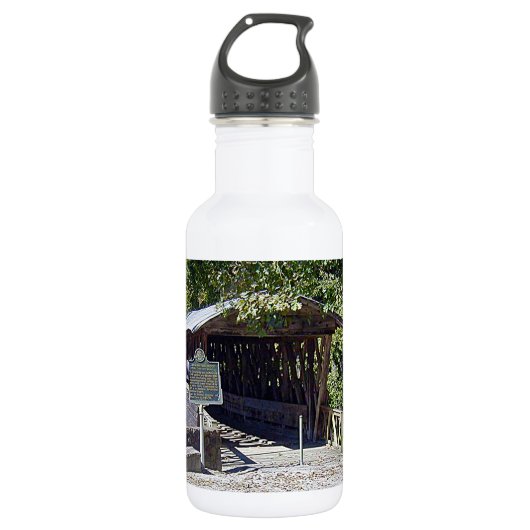 Clarkson Covered Brücke Alabama Trinkflasche (Vorderseite)