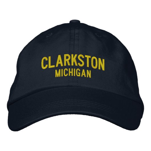 Clarkston Michigan bestickt Baseballhut Bestickte Baseballkappe (Vorderseite)