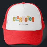 Clarkston Michigan Truckerkappe<br><div class="desc">Clarkston Michigan modernes Retro</div>