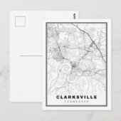 Clarksville Karte (Vorne/Hinten)