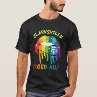 Clarksville Stolz Verbündeter Lgbtq Pride Us T-Shirt