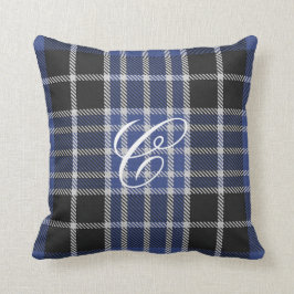 Clarktartan-Monogramm-Kissen Kissen