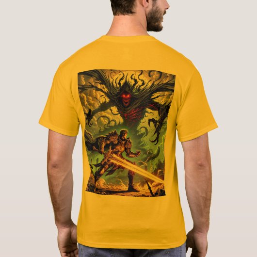 Clash of Light und Shadow Luxus Tranding Fee T-Shirt (Rückseite)