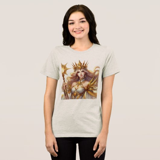 Clash Queen Tri-Blend Shirt (Vorderseite voll)