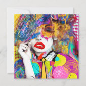 Clashy Lady Feiertagskarte (Vorderseite)