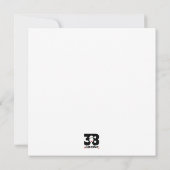 Clashy Lady Feiertagskarte (Rückseite)