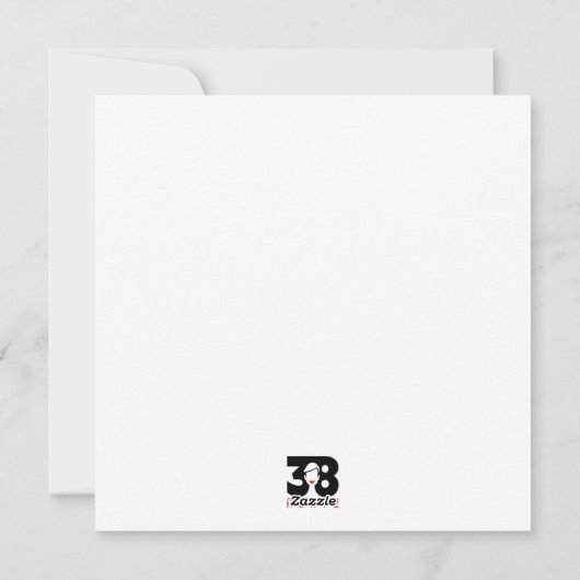 Clashy Lady Feiertagskarte (Rückseite)