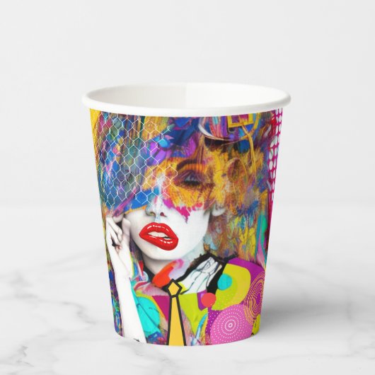 Clashy Lady Pappbecher (Links)