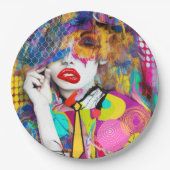 Clashy Lady Pappteller (Vorderseite)