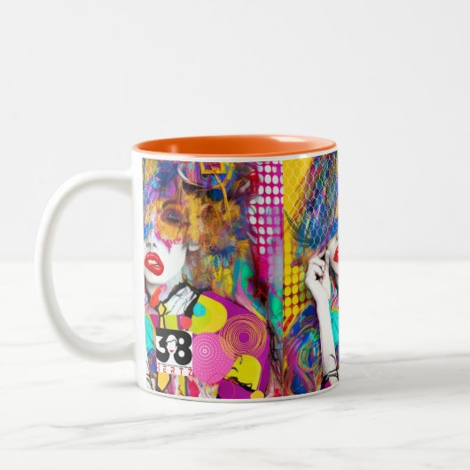 Clashy Lady Zweifarbige Tasse (Links)